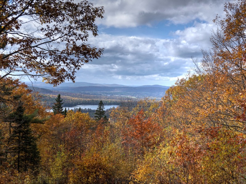 Looking towards Martin Meadow Pond from Weeks State Park Road outlook