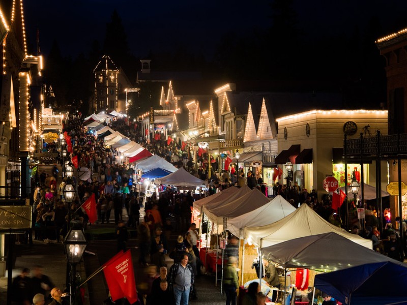 Christmas in Nevada City, California