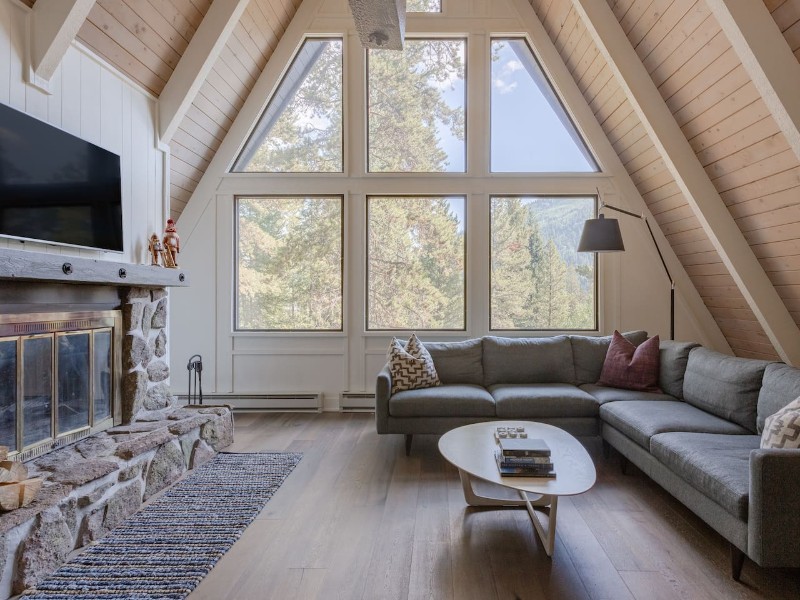 Seating at 3-Level Cabin in the Woods Near Breck Ski Area