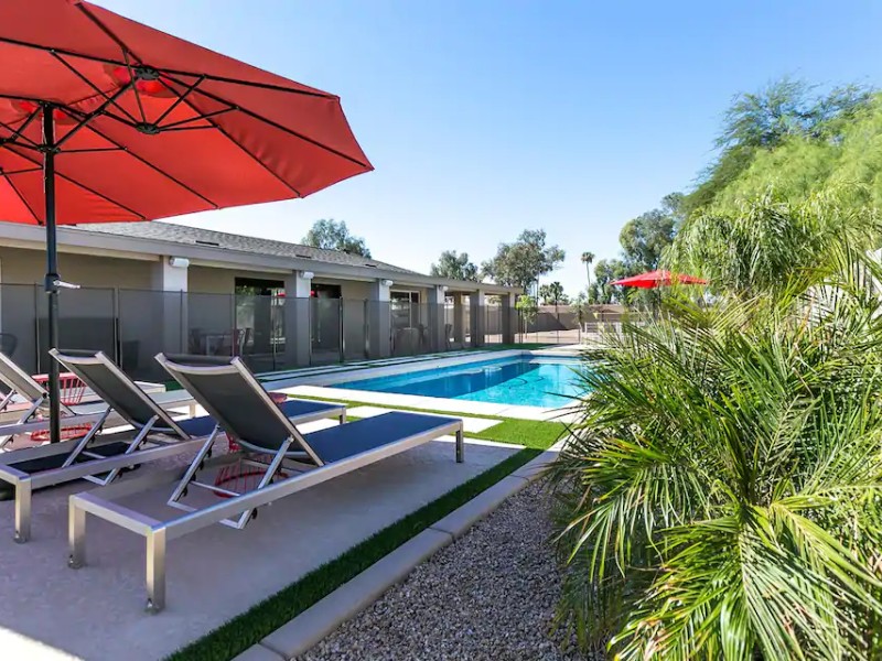 Pool at Clean Top-Rated Retreat