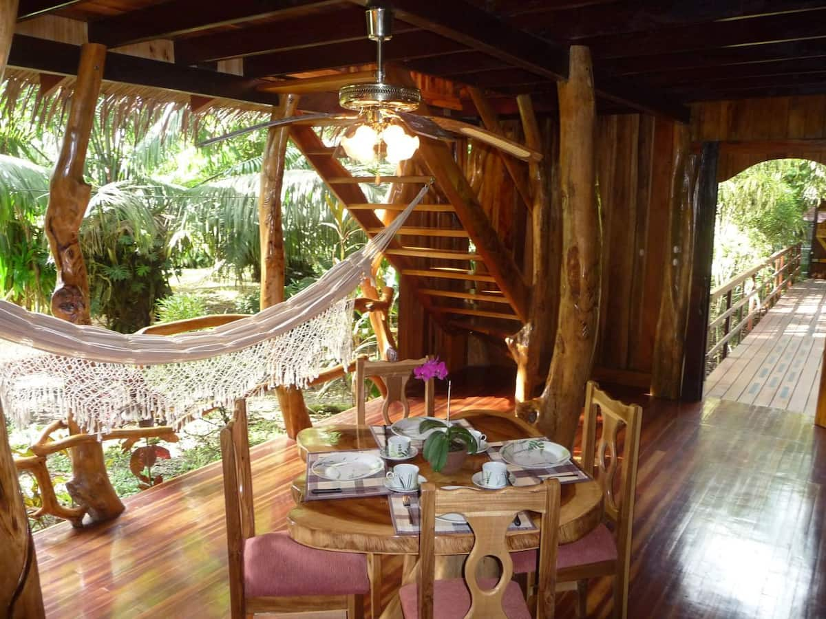 Dining area at Caribbean Tree House