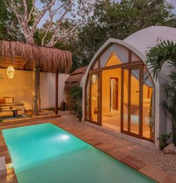 beautiful pool at Tulum villa