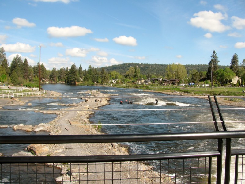 Whitewater recreation park in Bend, Oregon