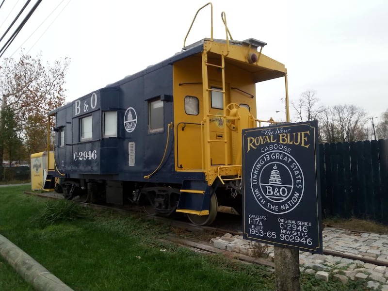 ROYAL BLUE CABOOSE at Annapolis Junction Md. 20724