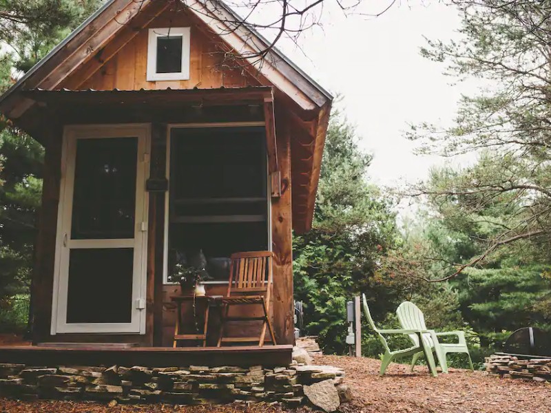 Exterior of Tiny House, Simple Getaway In NoMich