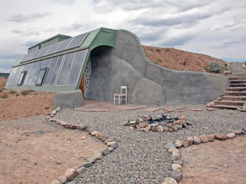 Path up to Brand New Studio Earthship