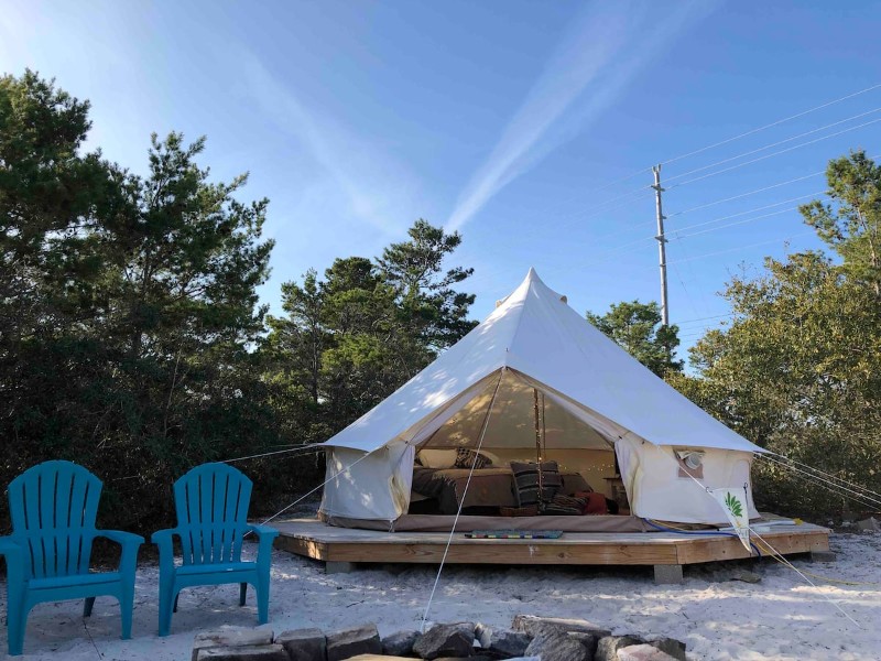 View of Crows Nest Casa de Playa Yurt