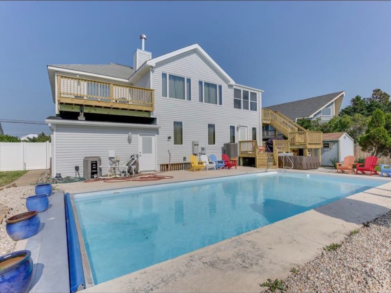 Pool at House in Sandbridge