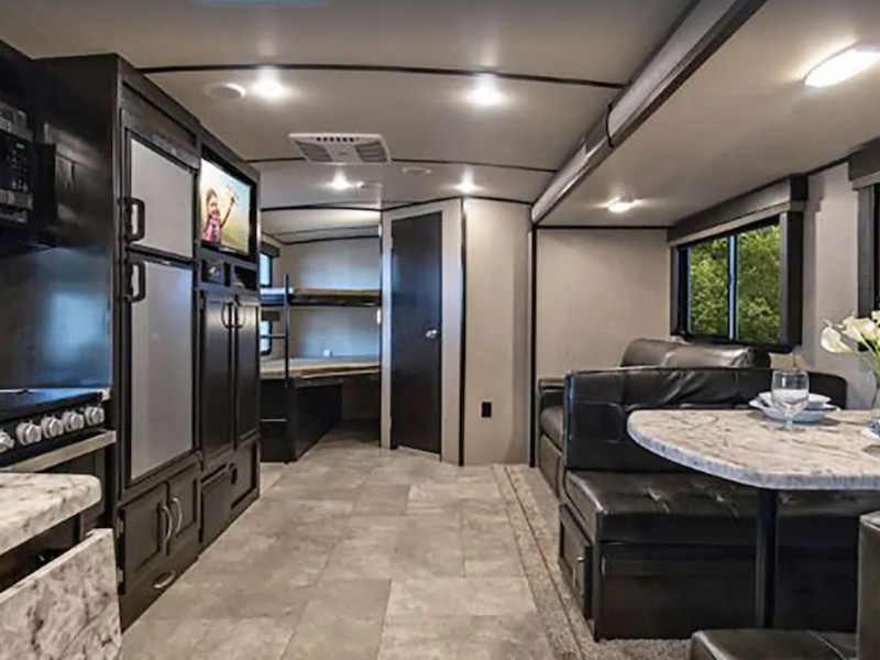 Interior View at Glamping Experience RV