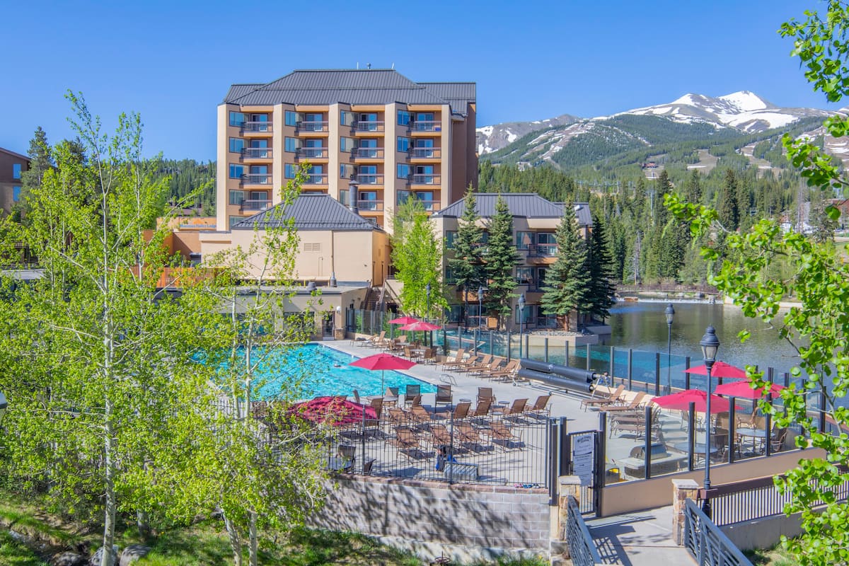 Pool Area at Ski-In Out Condo