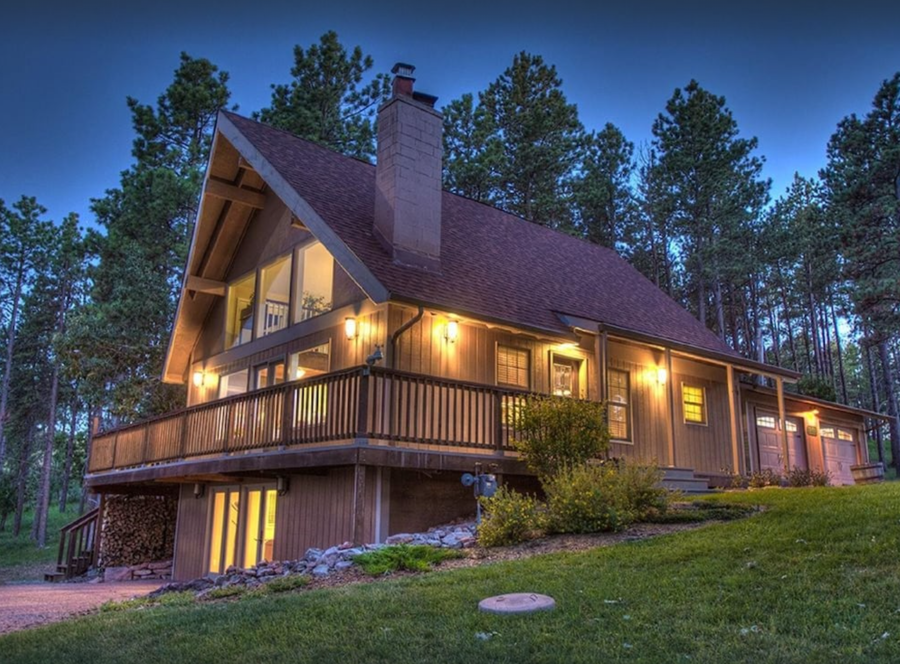 This upscale home overlooks Bear Country USA