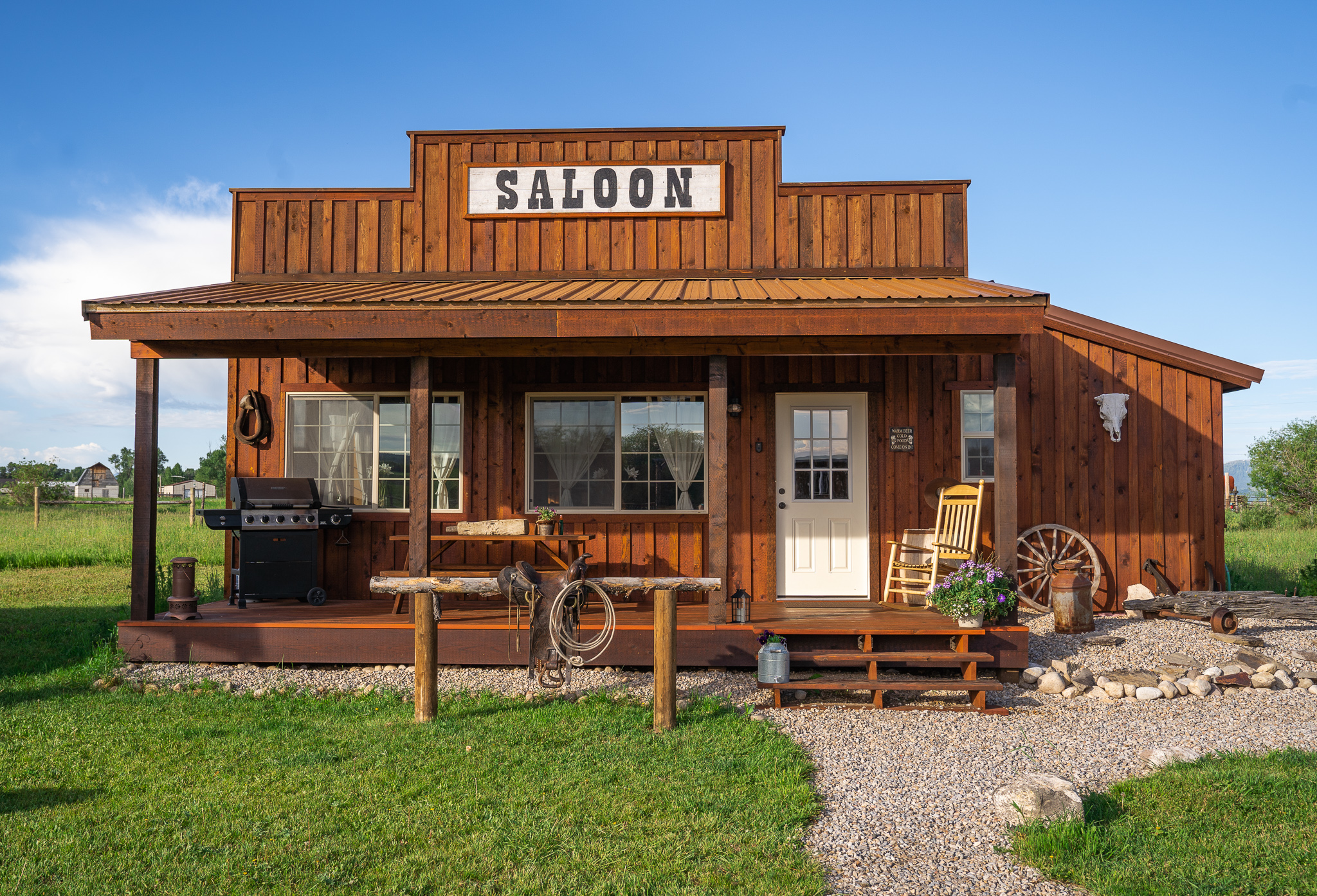 Western Saloon with Teton Views