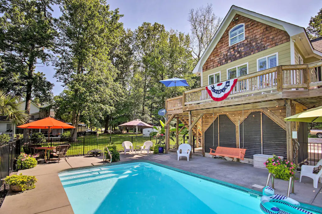 Camden Home on Lake Wateree with Boat Dock