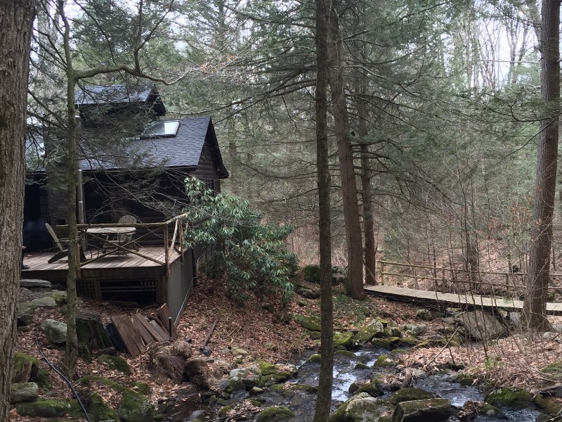 Secluded Cabin with Babbling Brook