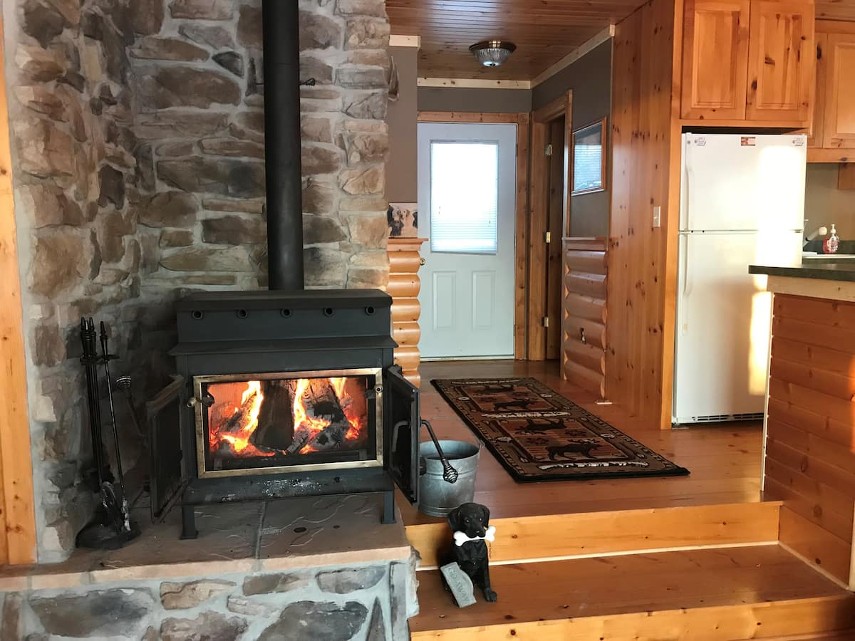 Fireplace at Timber Creek Cabin