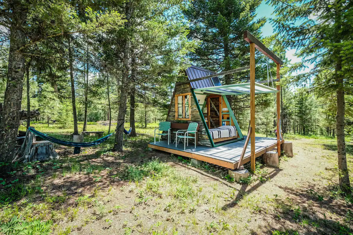 Transforming A-Frame with Hot Tub on 100 Acres