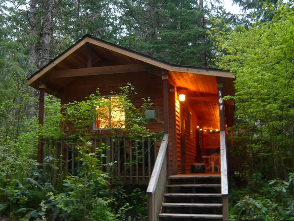 Fireplace Lodging at Mt. Rainier's Mountain Lily Cabin