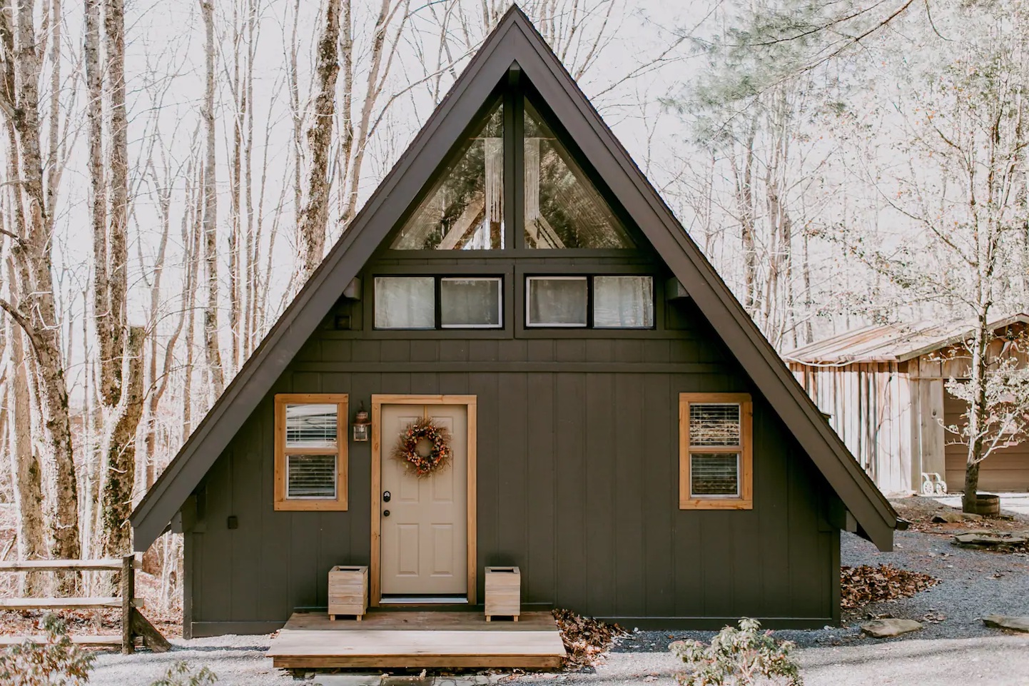 Storybook A-Frame Cabin in the Woods