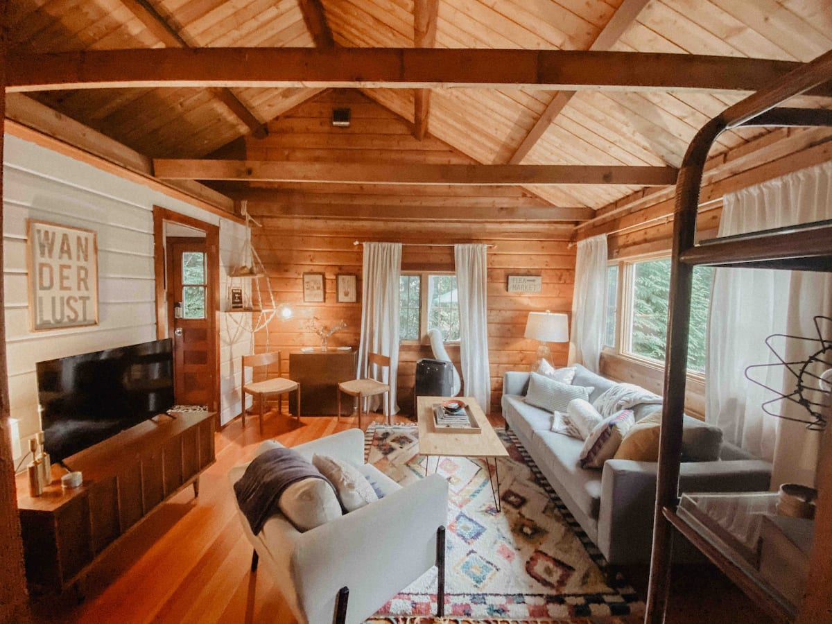 Interior Space at the Little Lake Cabin