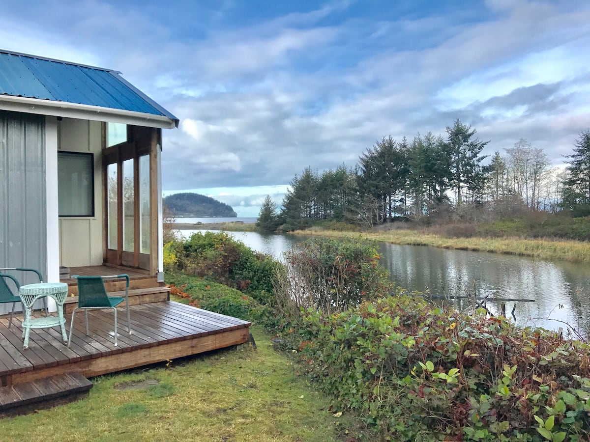 View Out from the Tiny Tin House