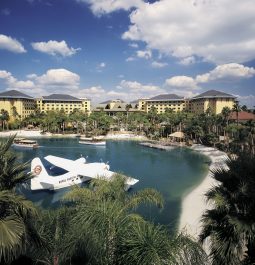 A view from the beaches surrounding Loews Royal Pacific Resort