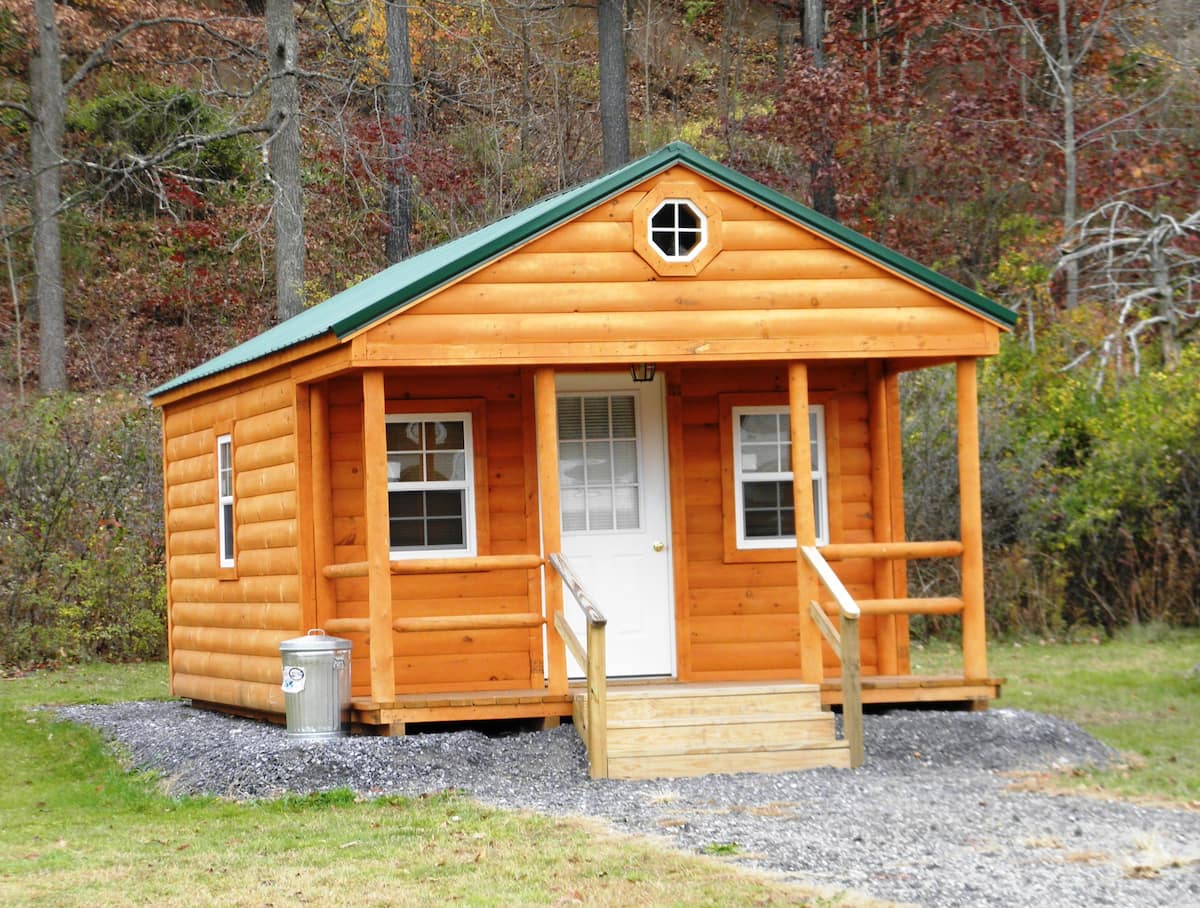 Scene at Deluxe Camping Cabin