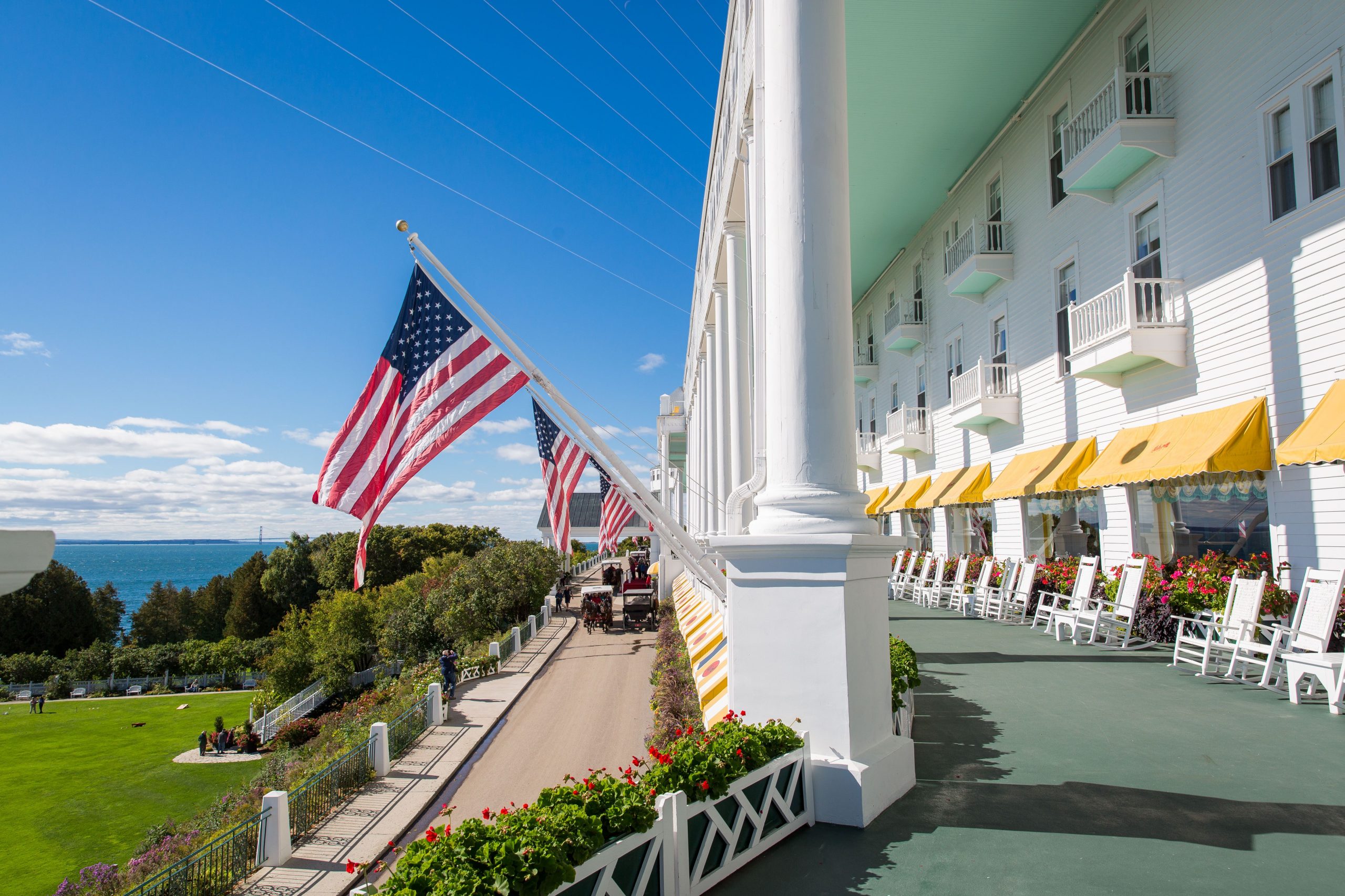 East end view of the Grand Mackinac Hotel