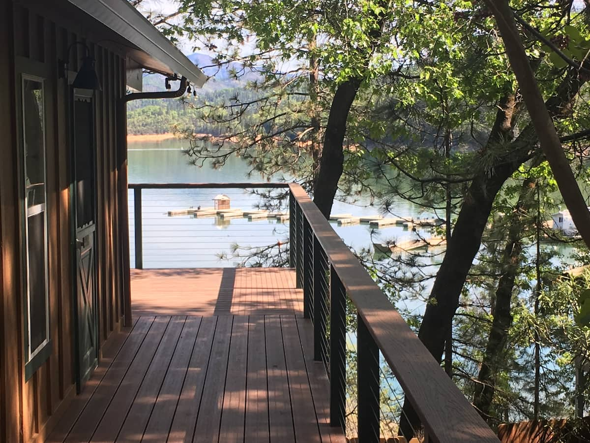 Deck View - Lakefront Best House at Shasta Retreat #1