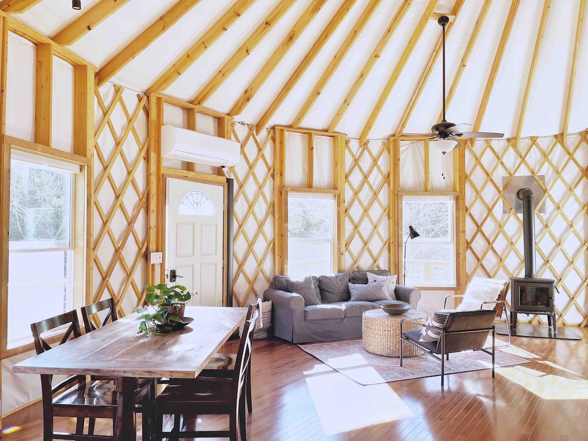 Interior of Yurt at Stillhouse Farm