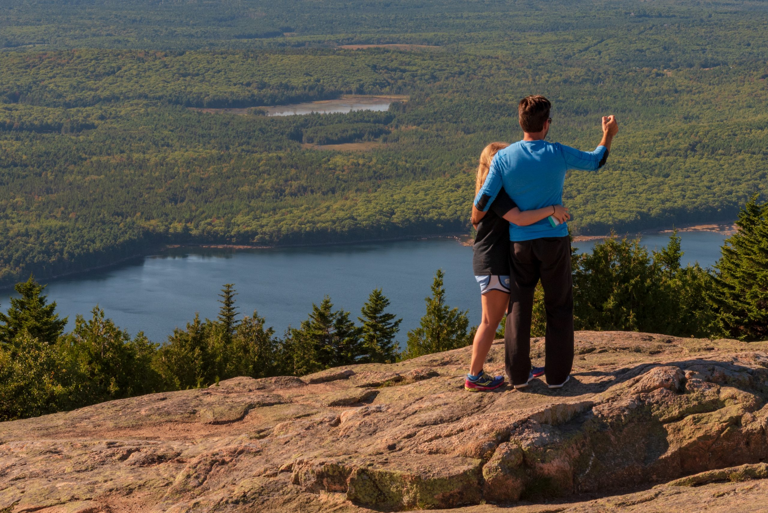 Couple on Cadillac Mountain, Bar Harbor, Maine