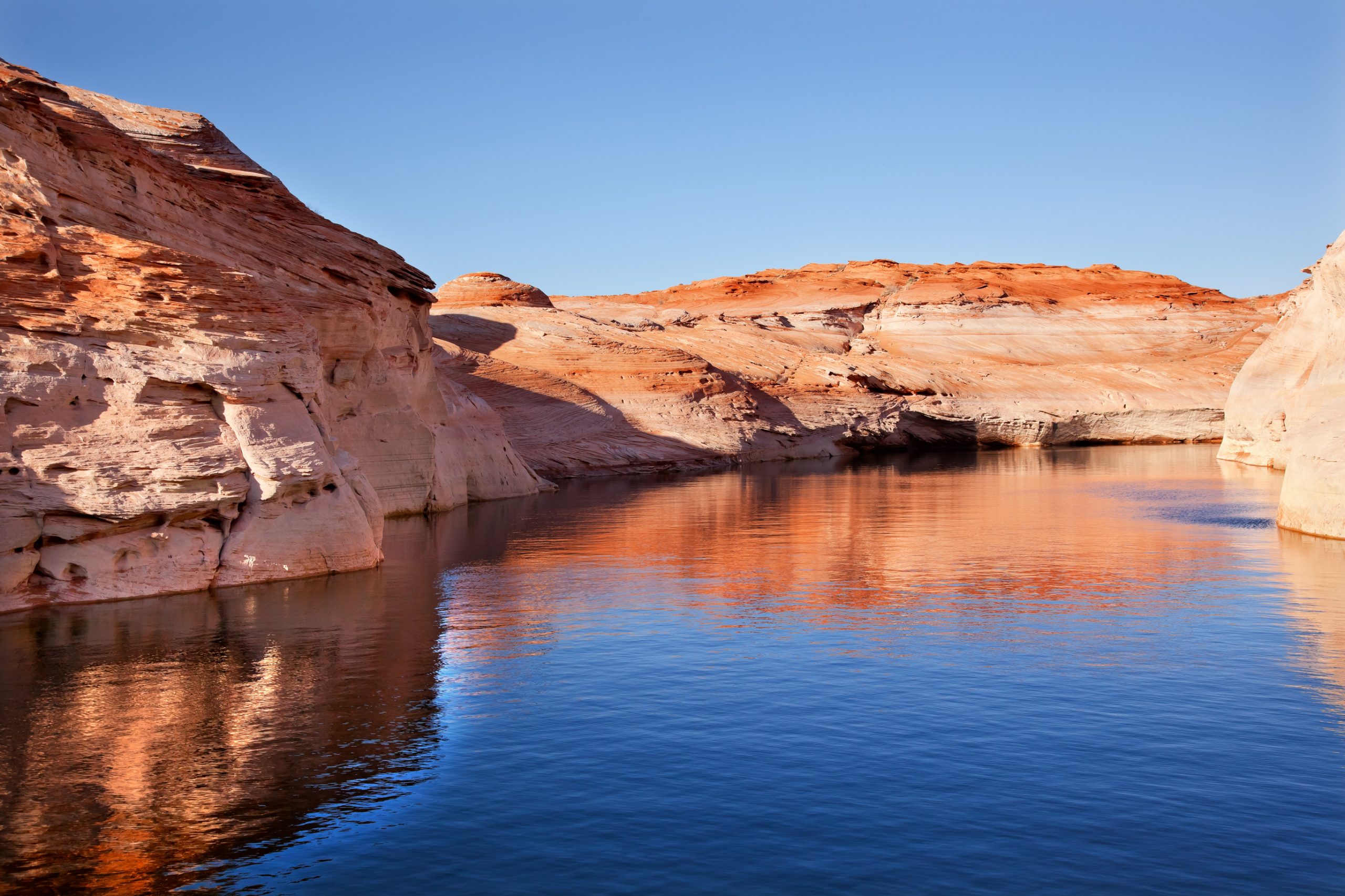 Antelope Canyon reflection in Lake Powell