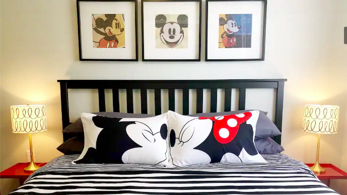 Mickey and Minnie Themed Bedroom