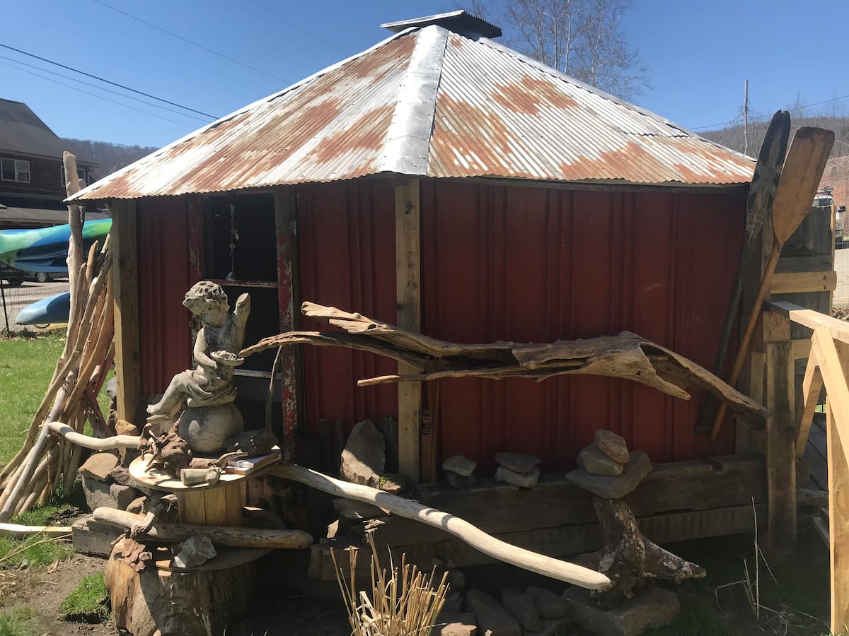 A historic and rustic yurt experience