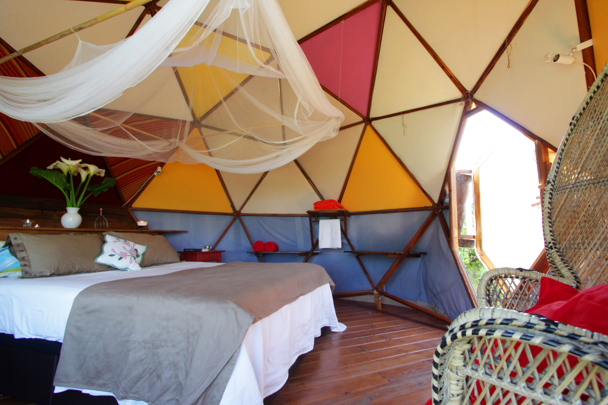 Bedroom at Geo-Dome