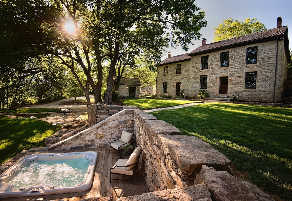 Historic Limestone Estate in the Tallgrass Prairie