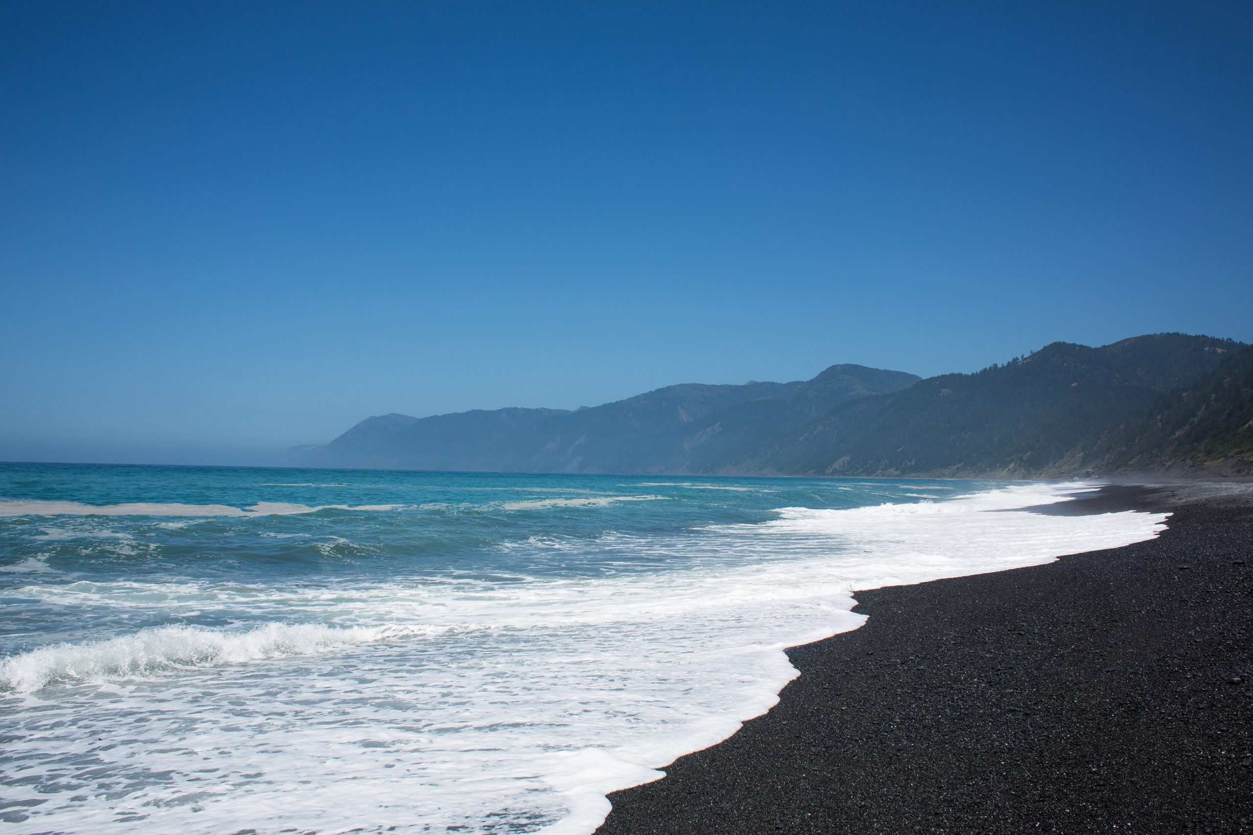 Black Sands Beach on the Lost Coast, California