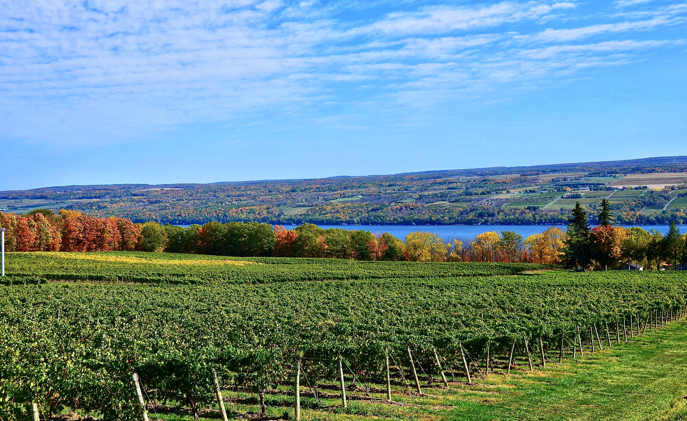 Seneca Lake, in the heart of Finger Lakes Wine Country, New York