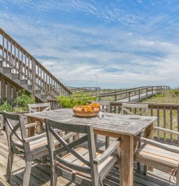 oceanfront deck with beach views