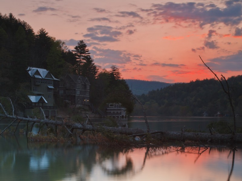 Lake Rabun at sunset