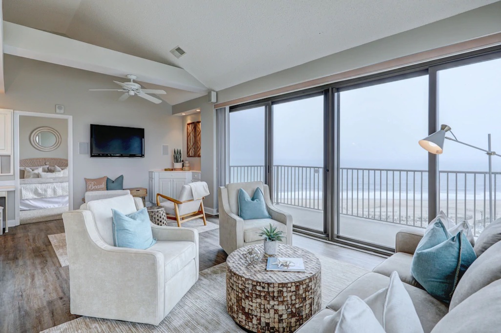 Newly Renovated Oceanfront Penthouse with Wrap-Around Deck