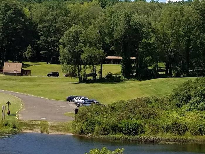 Camp near the shore for water recreation