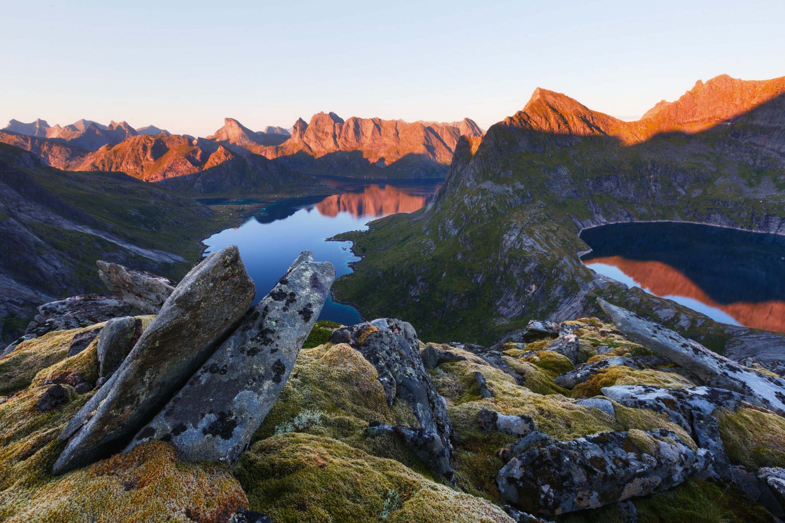 Munkebu Mountain in Lofoten, Norway