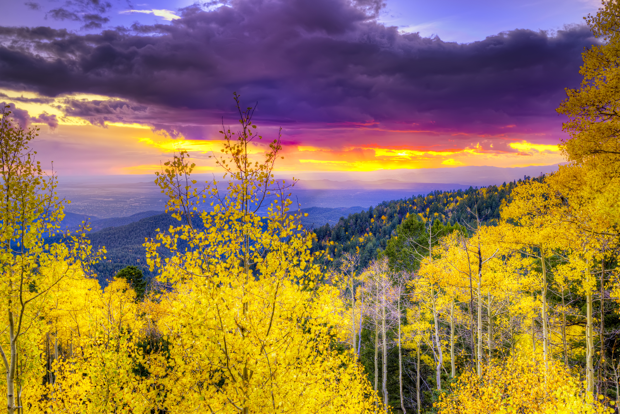 Epic sunset at Santa Fe Ski Basin
