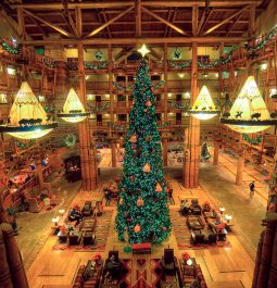 Christmas Tree in Disney World Wilderness Lodge