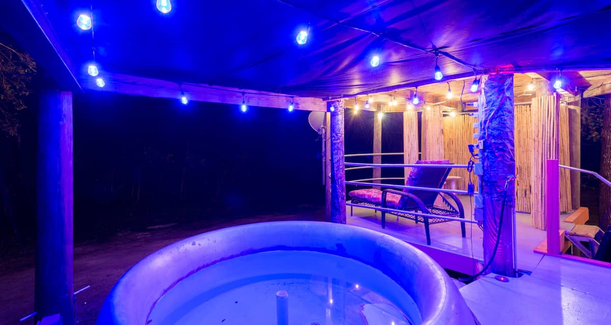 illuminated hot tub