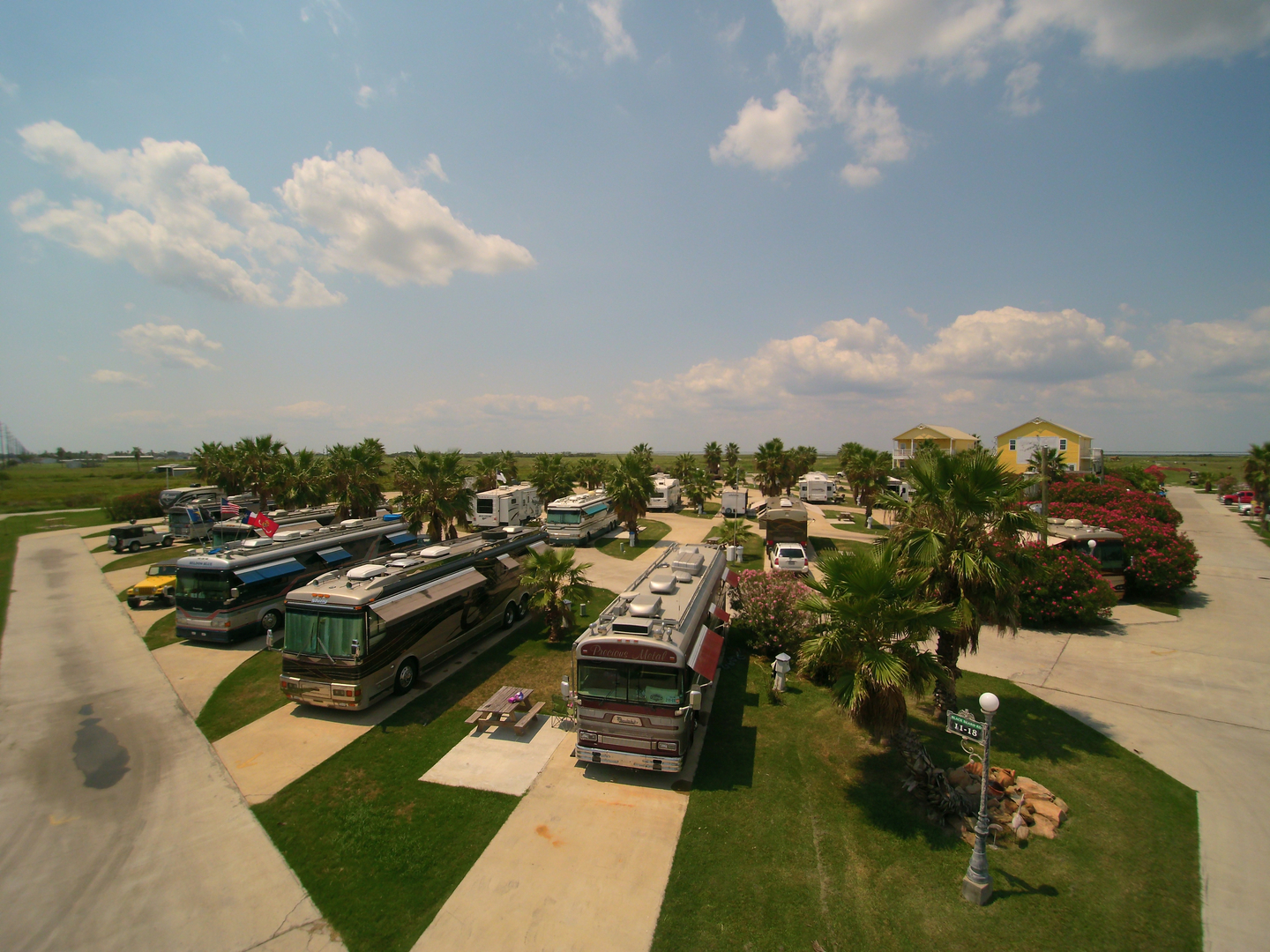 An island paradise across from the beach