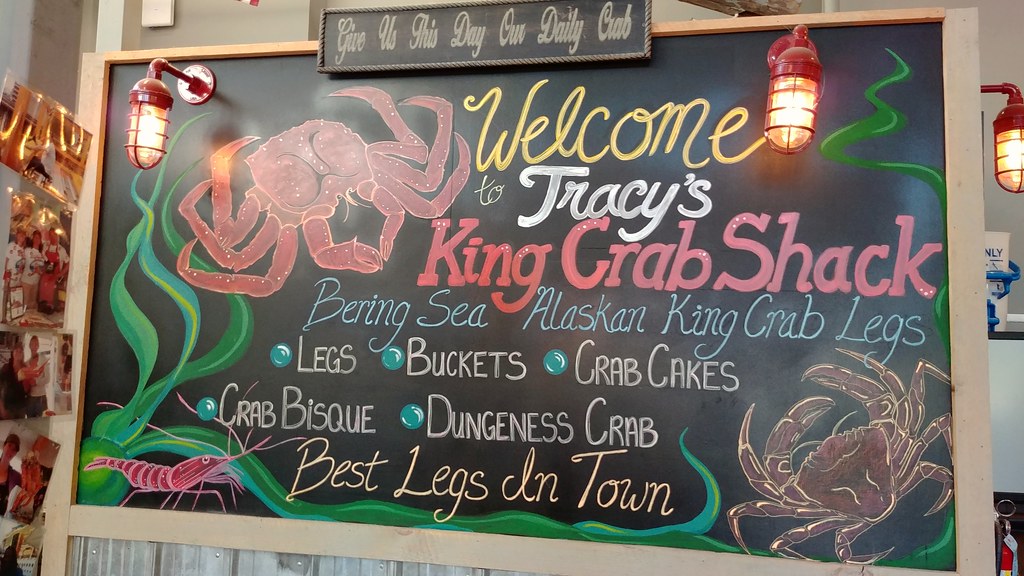 Sign at Tracy's King Crab