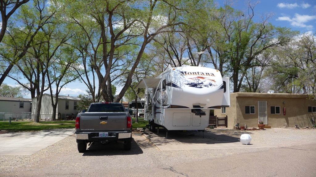 Large 50-amp back-in campsite