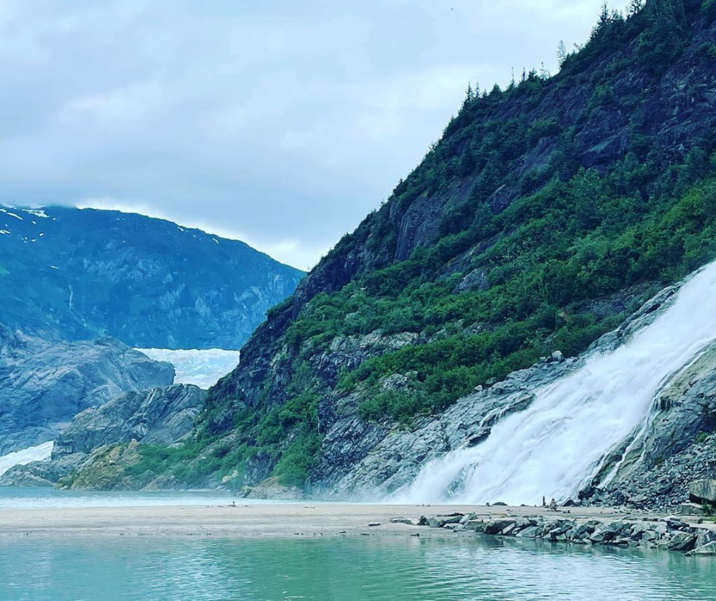 Nugget Falls at Mendenhall Glacier, Juneau