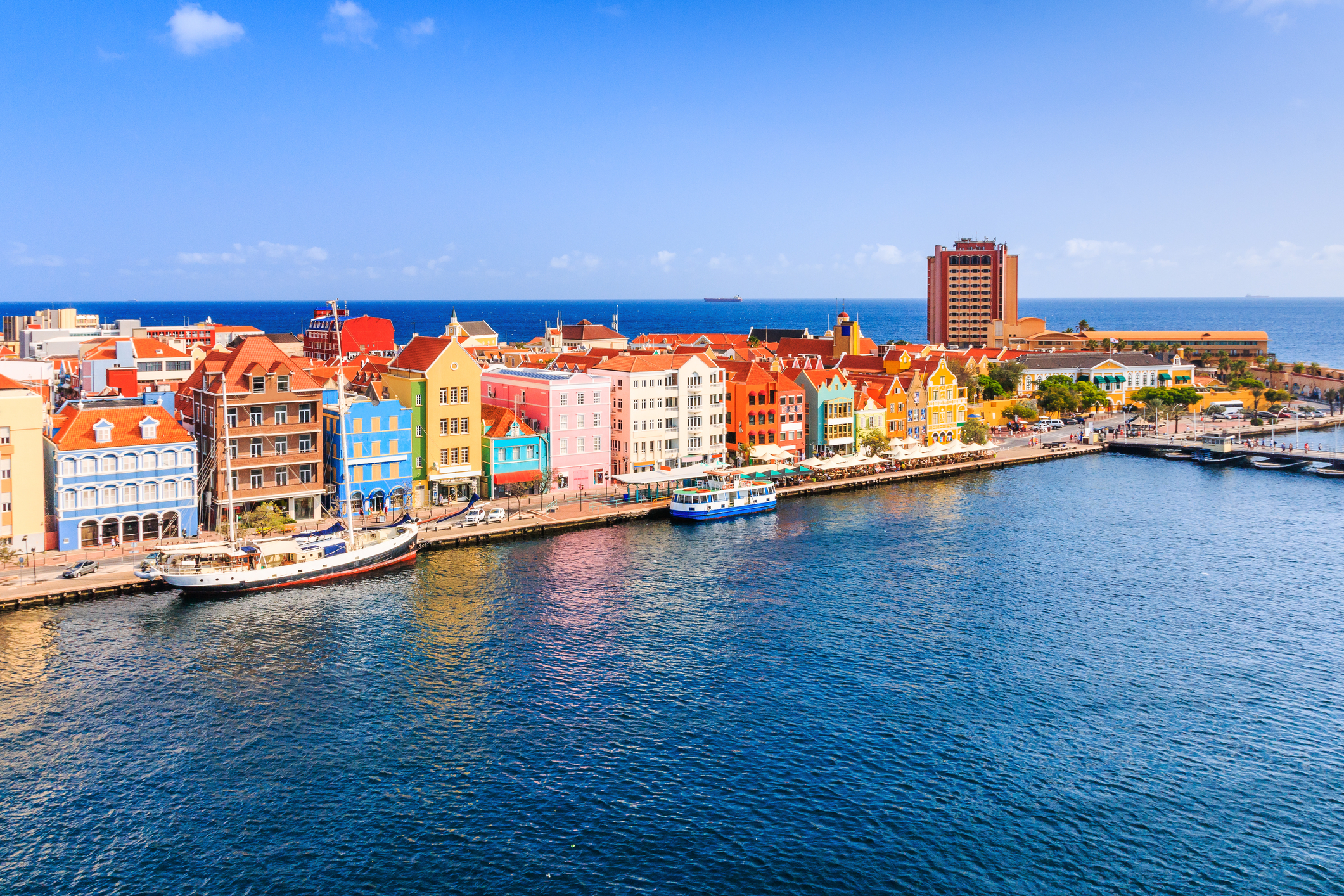 View of downtown Willemstad, Curacao